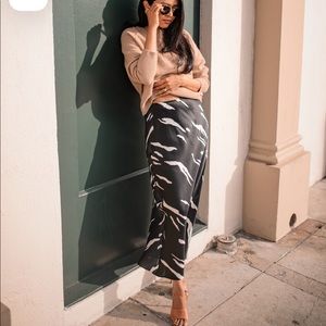 Reformation silk skirt